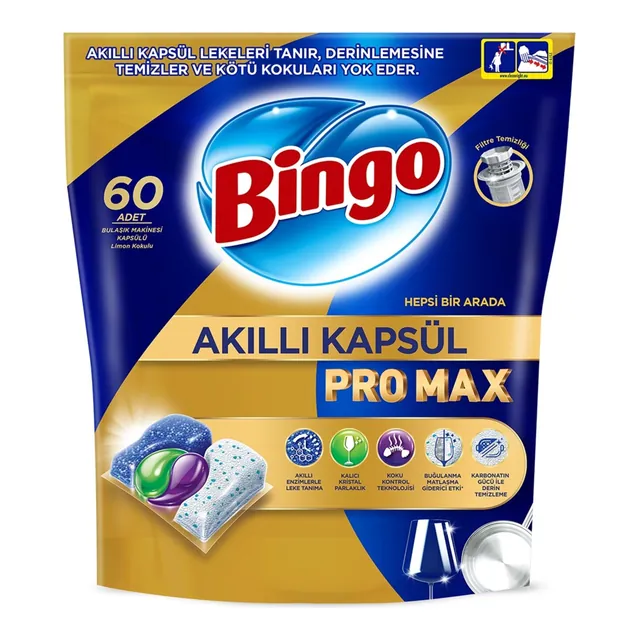 Bingo Akıllı Kapsül Pro Max Bulaşık Makinesi Kapsülü 60'lı