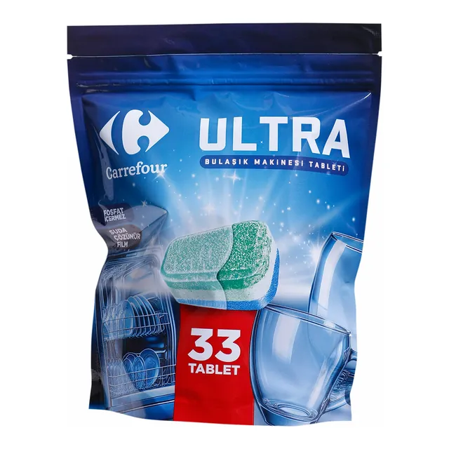 Carrefour Ultra Bulaşık Makinesi Tableti 33'lü