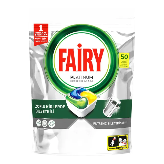 Fairy Platinum Bulaşık Makinesi Kapsülü 50'li
