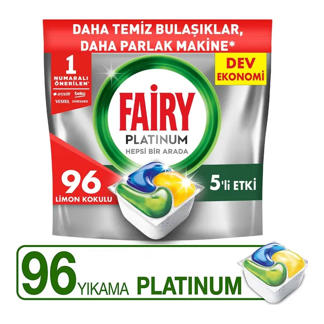 Fairy Platinum Bulaşık Makinesi Kapsülü 96'lı