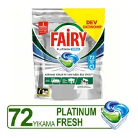 Fairy Platinum Fresh Bulaşık Makinesi Kapsülü 72'li