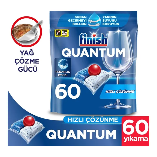 Finish Quantum Bulaşık Makinesi Tableti 60'lı