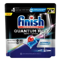 Finish Quantum Max Hepsi 1 Arada Bulaşık Makinesi Tableti 48'li