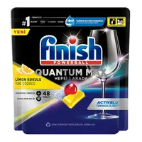 Finish Quantum Max Limon Kokulu Bulaşık Makinesi Tableti 48'li