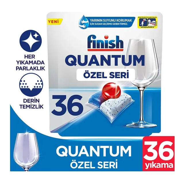 Finish Quantum Özel Seri Bulaşık Makinesi Tableti 36'lı