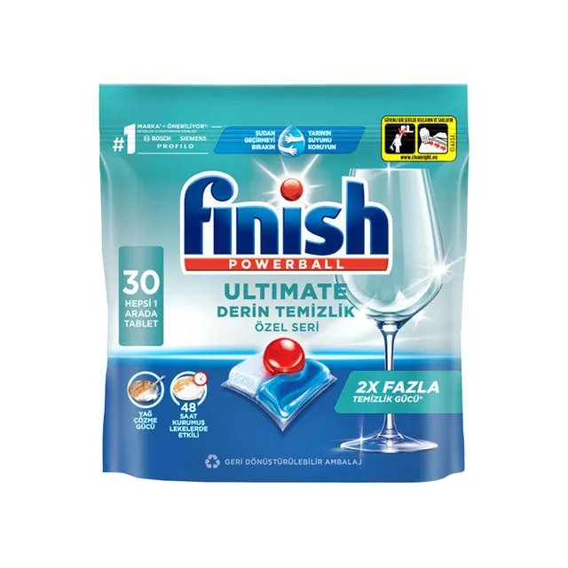 Finish Powerball Ultimate Derin Temizlik Özel Seri Hepsi 1 Arada Tablet 30'lu