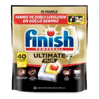 Finish Ultimate Plus Limon Bulaşık Makinesi Tableti 40'lı