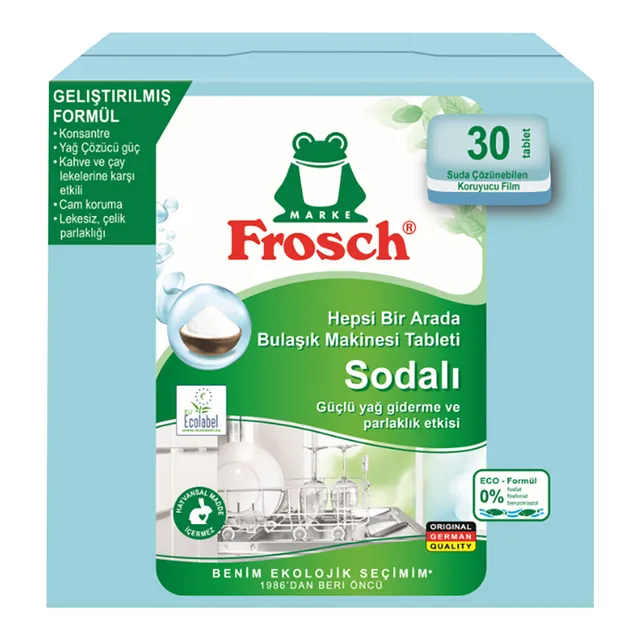 Frosch Sodalı Hepsi Bir Arada Bulaşık Makinesi Tableti 30'lu