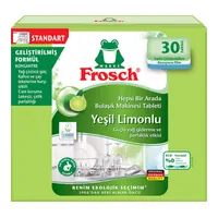 Frosch Yeşil Limon Bulaşık Makinesi Tableti 30'lu
