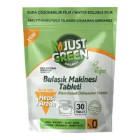 Just Green Organic Bulaşık Makinesi Tableti 30'lu