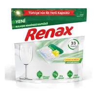 Renax Hepsi Bir Arada Bulaşık Makinesi Kapsülü 33'lü