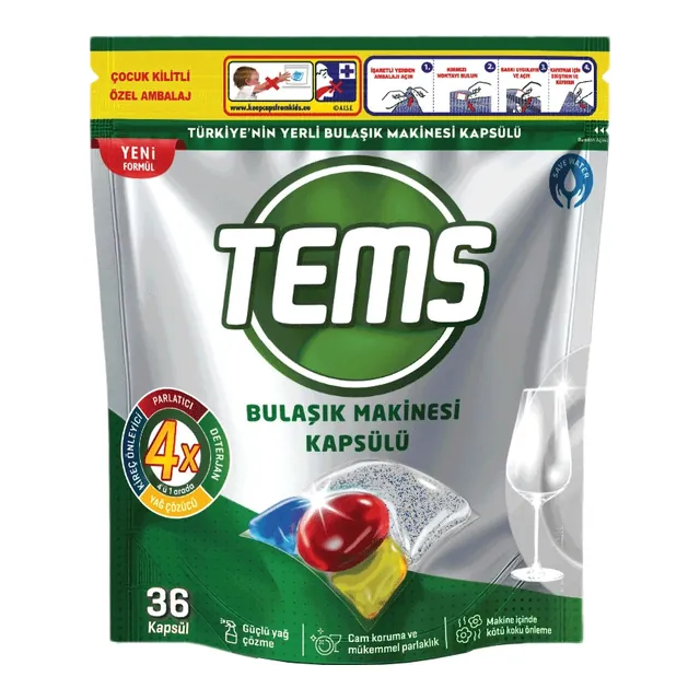 Tems Bulaşık Makinesi Kapsülü 36'lı