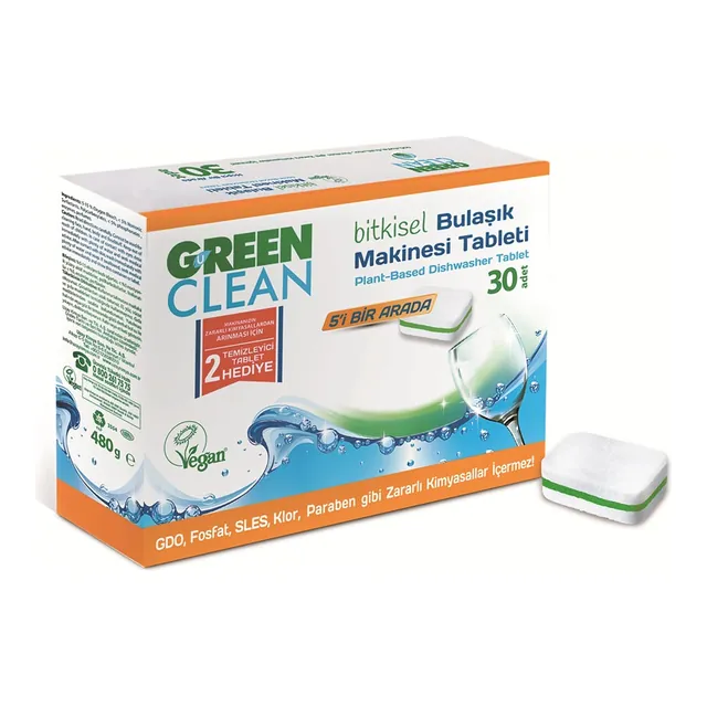 U Green Clean Bitkisel Bulaşık Makinesi Tableti 30'lu