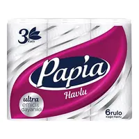 Papia 3 Katlı Kağıt Havlu 6'lı