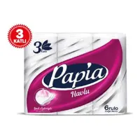 Papia 3 Katlı İpek Özlü Kağıt Havlu 6'lı