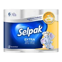 Selpak 3 Katlı Yağ Emici Kağıt Havlu 6'lı