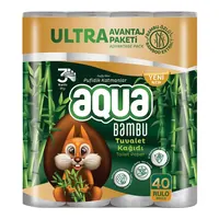 Aqua Bambu 3 Katlı Tuvalet Kağıdı 40'lı