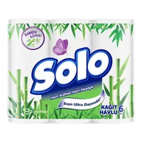 Solo Bambu Kağıt Havlu 2 Katlı 6'lı