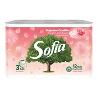 Sofia 3 Katlı Parfümlü Tuvalet Kağıdı 12'li