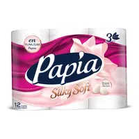 Papia Silky Soft Tuvalet Kağıdı 3 Katlı 12'li