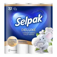 Selpak Deluxe Pamuk Katkılı Tuvalet Kağıdı 32'li