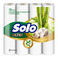 Solo Ultra Organik Bambu & Pamuk Özlü Tuvalet Kağıdı 32'li