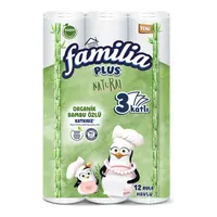 Familia Plus Natural Havlu 12'li